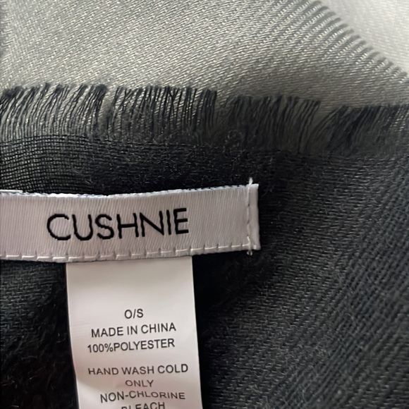 CUSHNIE Carly Grey Horizon Ombre Oversized Scarf - Picture 4 of 4